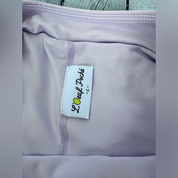 L’Oeuf Poché Ballet Pirouette Skort Side Pockets Tennis Skirt - Picture 5 of 11